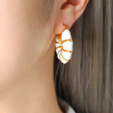White Enamel Hoops