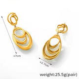 Irregular Circular Earrings