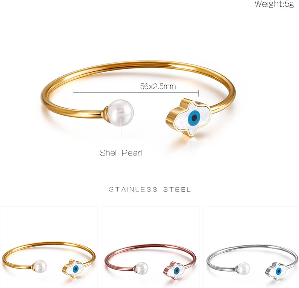 Evil Eye Hand Cuff Bracelet