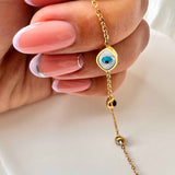 18K Gold Plated Evil Eye Bracelet