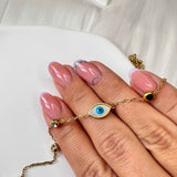 18K Gold Plated Evil Eye Bracelet