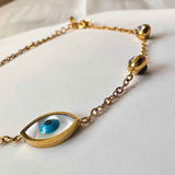 18K Gold Plated Evil Eye Bracelet