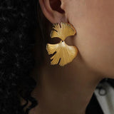 Golden Foliage Earrings