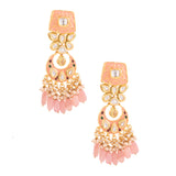 Embellished with kundan & on back side meenakari comes