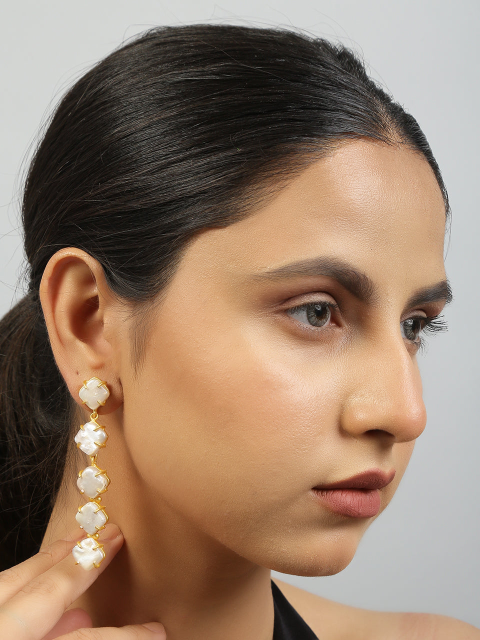Fresh water pearl long Earrings