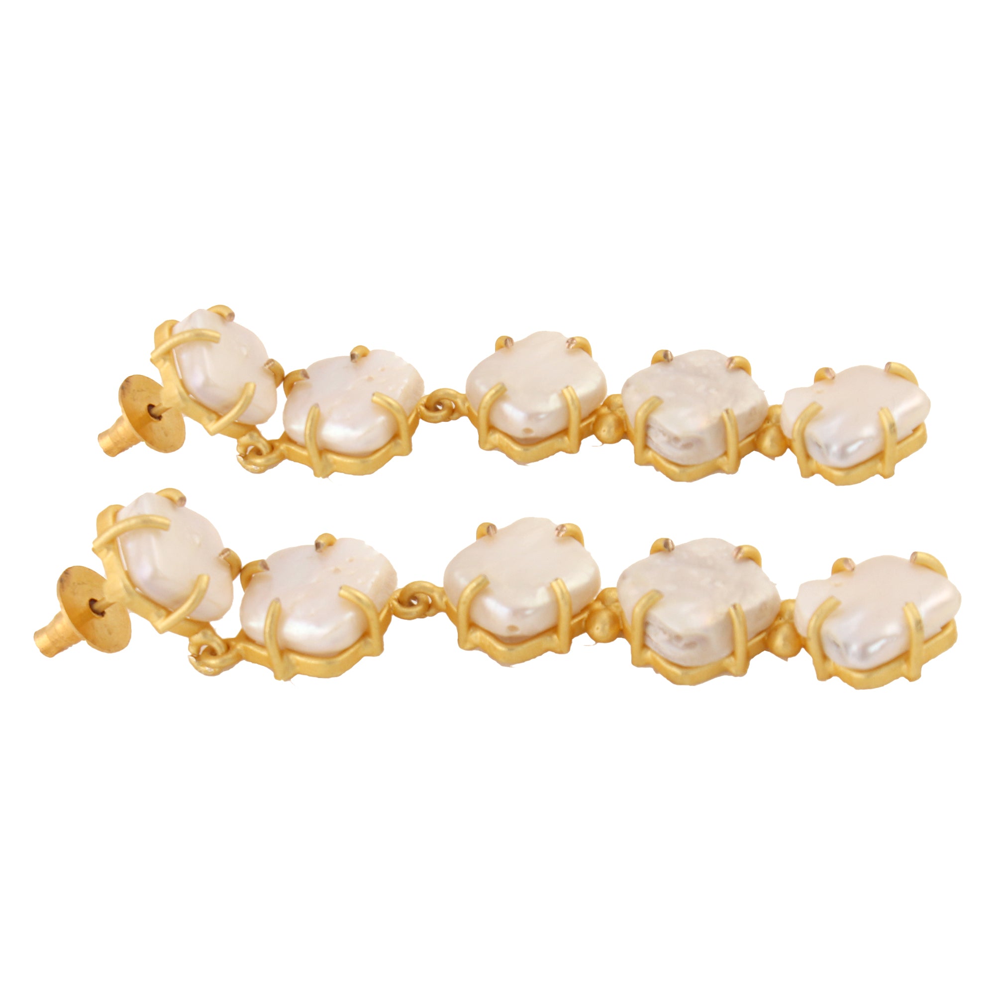 Fresh water pearl long Earrings