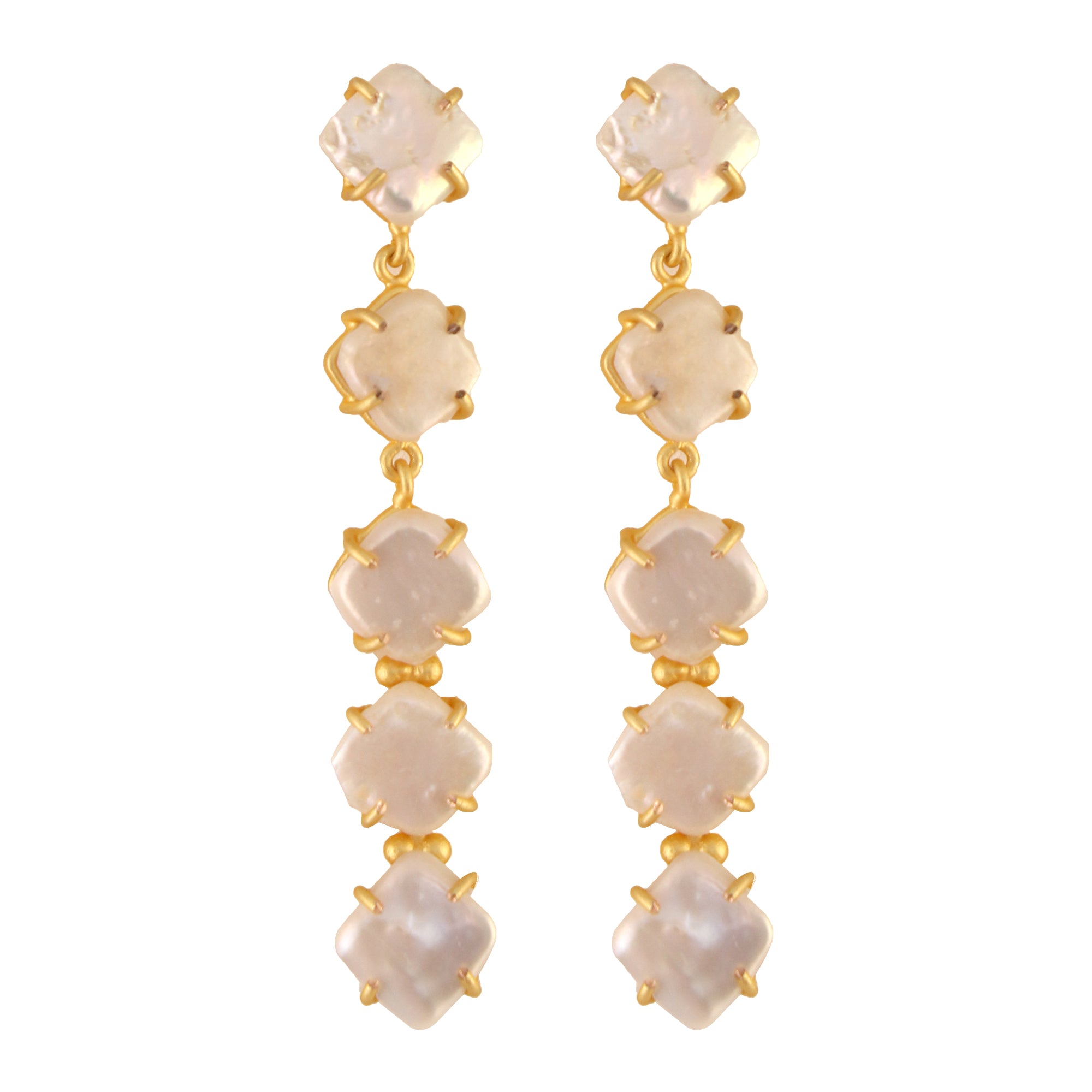 Fresh water pearl long Earrings