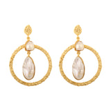 Baroque Pearl Contemporary  Earrings