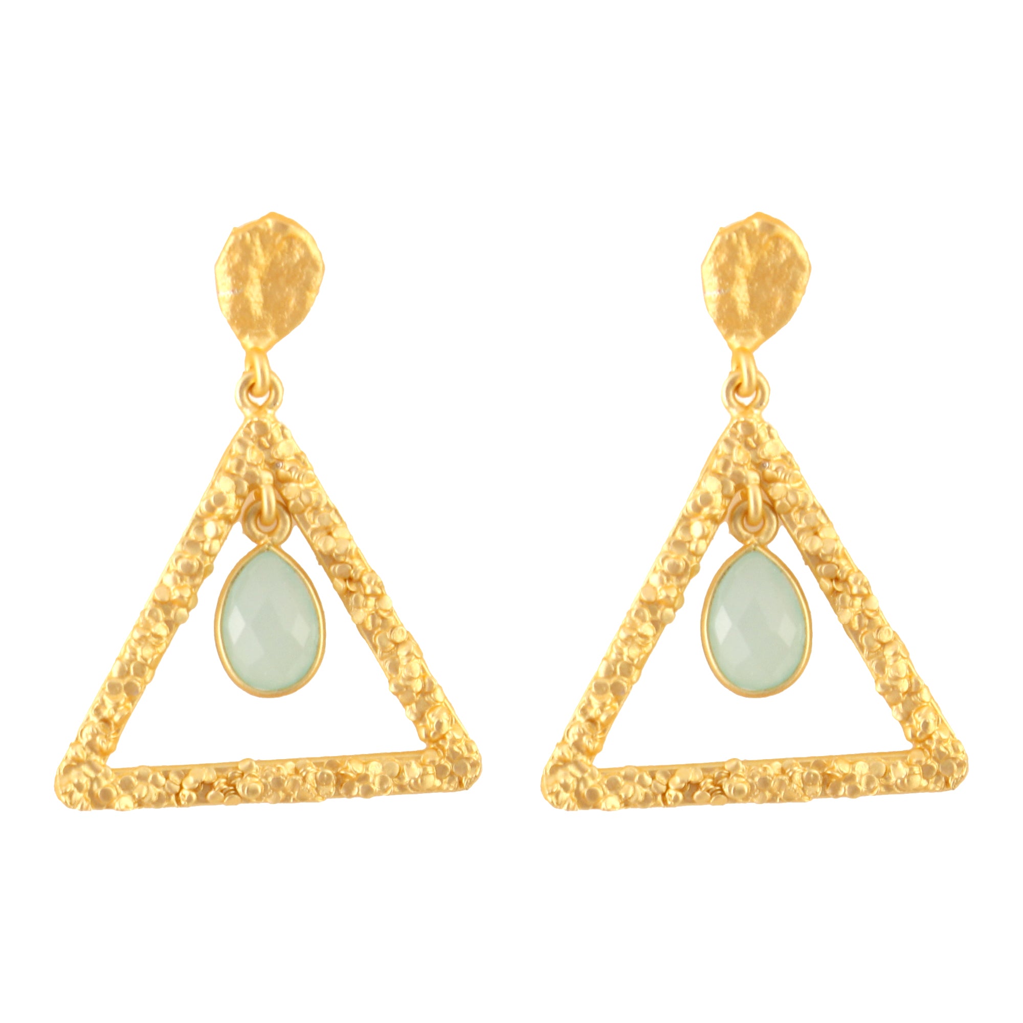 Contemporary Monalisa Stone Earrings