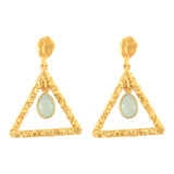 Contemporary Monalisa Stone Earrings