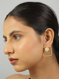 Gold Plated Contemporary  Baroque Earrings