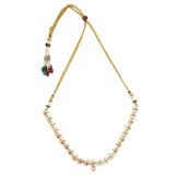 Handcrafted Kundan necklace with Earrings & Maang tikka
