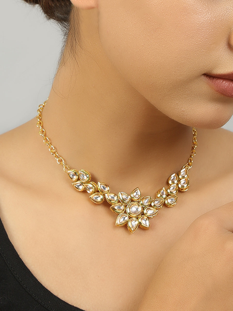 Floral  Kundan necklace