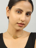 Sleek floral shaped Kundan inspired choker
