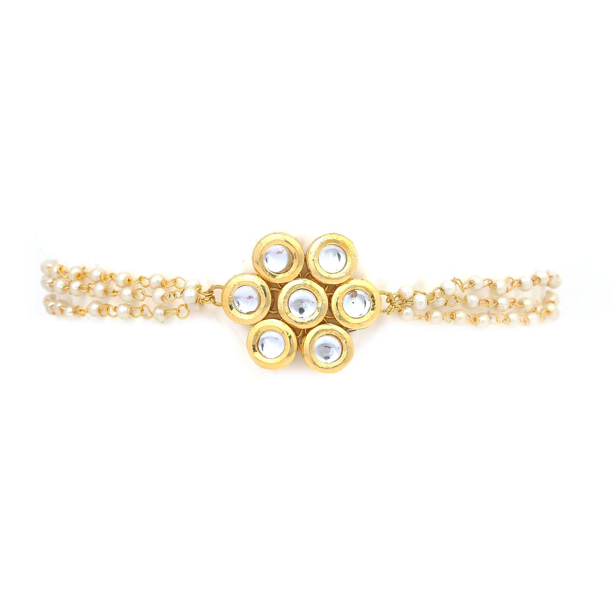 Sleek floral shaped Kundan inspired choker