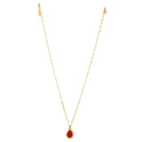 Ruby Tear Drop Kundan Pearl Neckpiece