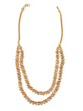 Uncut Polki Two layered necklace set