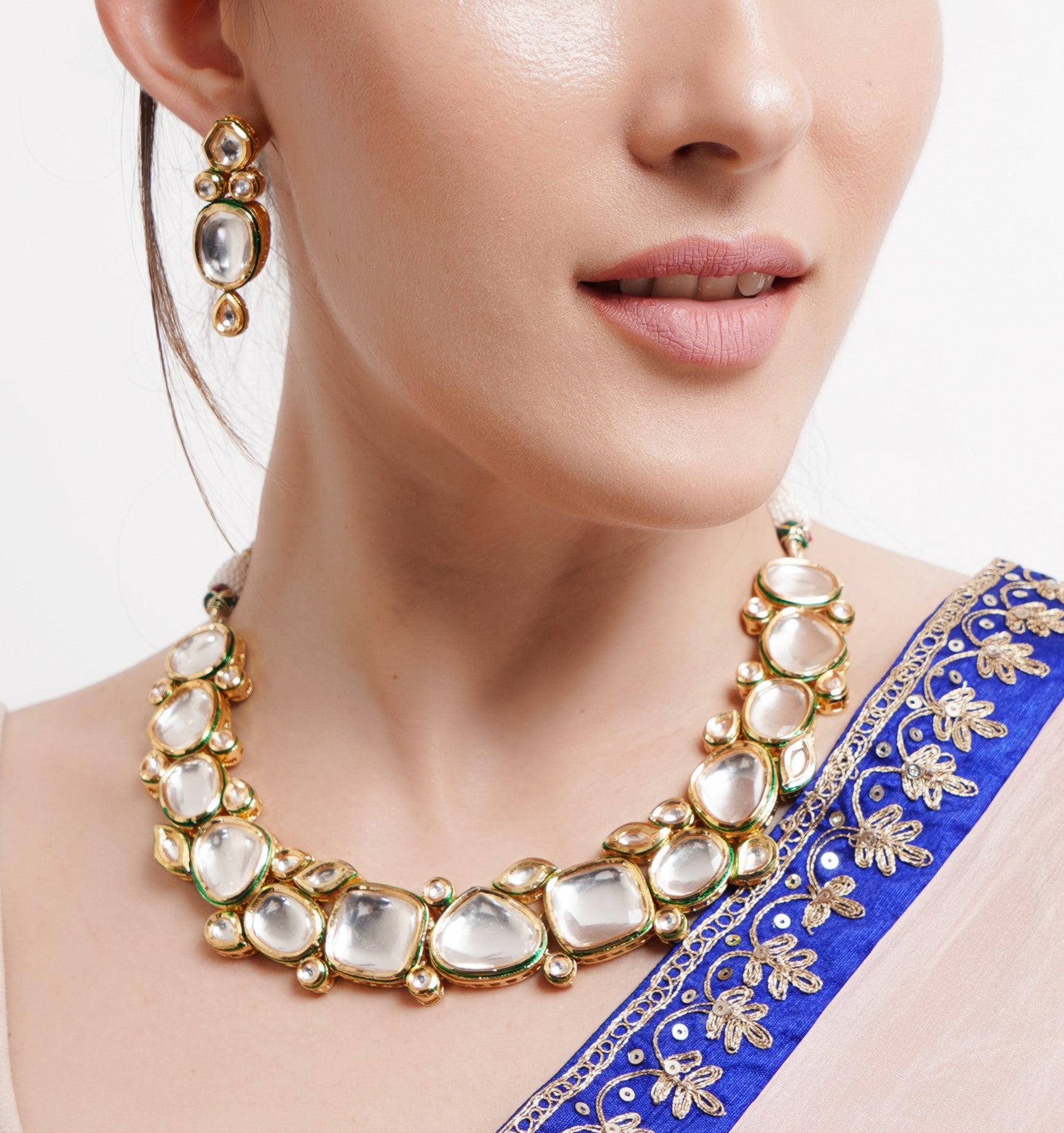 Handcrafted  Kundan Necklace set