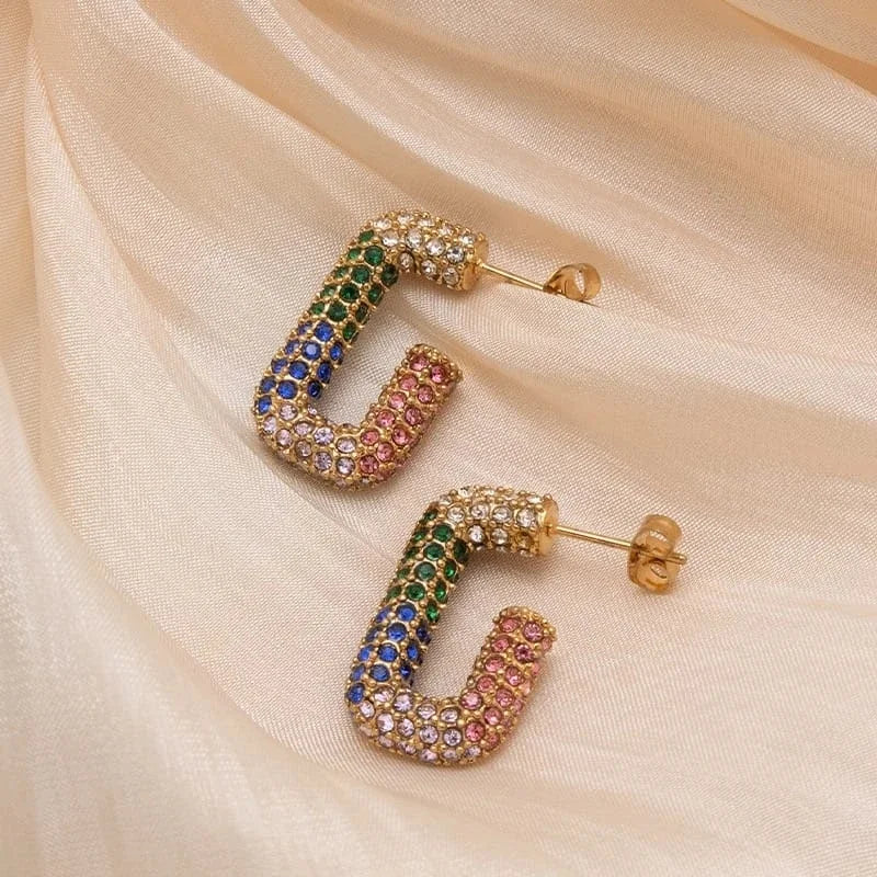 Stainless Zircon Studs