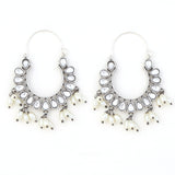 German Silver Hoop Earrings