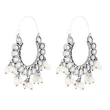 German Silver Hoop Earrings