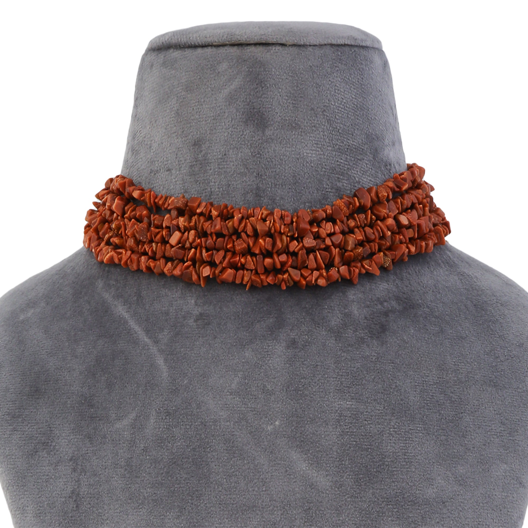 Natural Uncut Chip Beads Choker