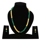 Green Onyx & Ivory Beaded Necklace set