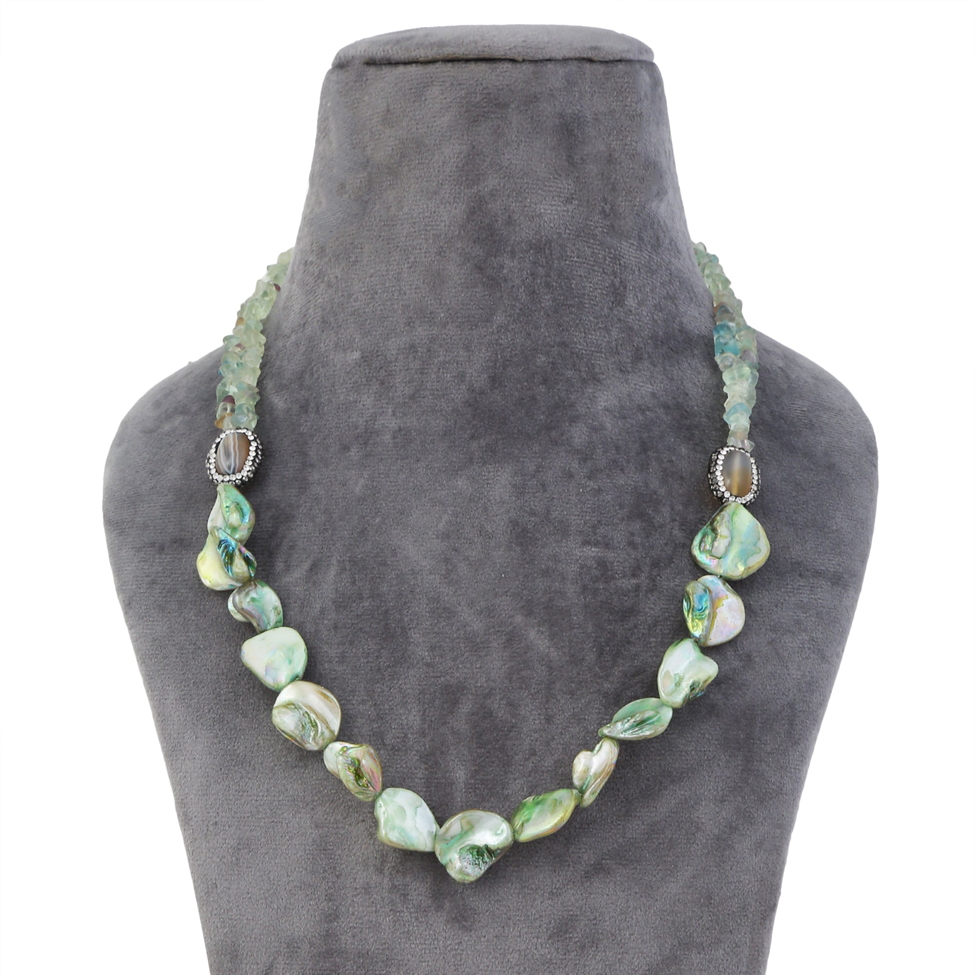 Green Mother of Pearl Necklace