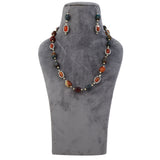 Multi Colored Natural Stone Necklace Set