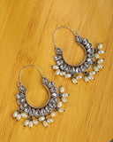 German Silver Hoop Earrings