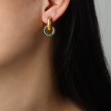 Round Hoop 18k Gold Plated Earrings