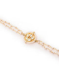 Classic Gold Tone Kundan Inspired Pearl Bracelet