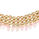 Pink Gold Tone Kundan Choker