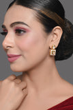 Gold Tone Kundan Earrings