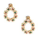 Gold Tone Handcrafted Kundan Earrings