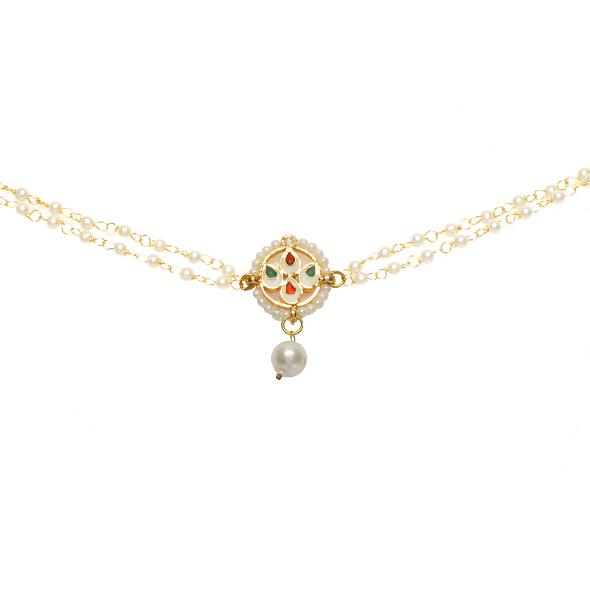 Sleek moon shaped kundan inspired choker