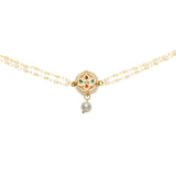 Sleek moon shaped kundan inspired choker