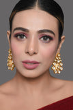 Classic Gold Tone Kundan Inspired Earrings