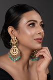 Handcrafted Kundan inspired earrings