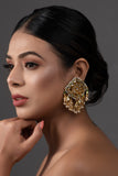 Gold Tone Kundan Inspired Earrings