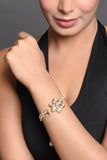 Kundan floral  Gold Tone bracelet