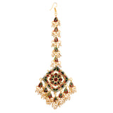 Gold Tone Kundan Inspired Maang Tikka