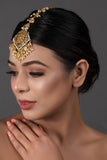 Gold Tone Kundan Inspired Maang Tikka