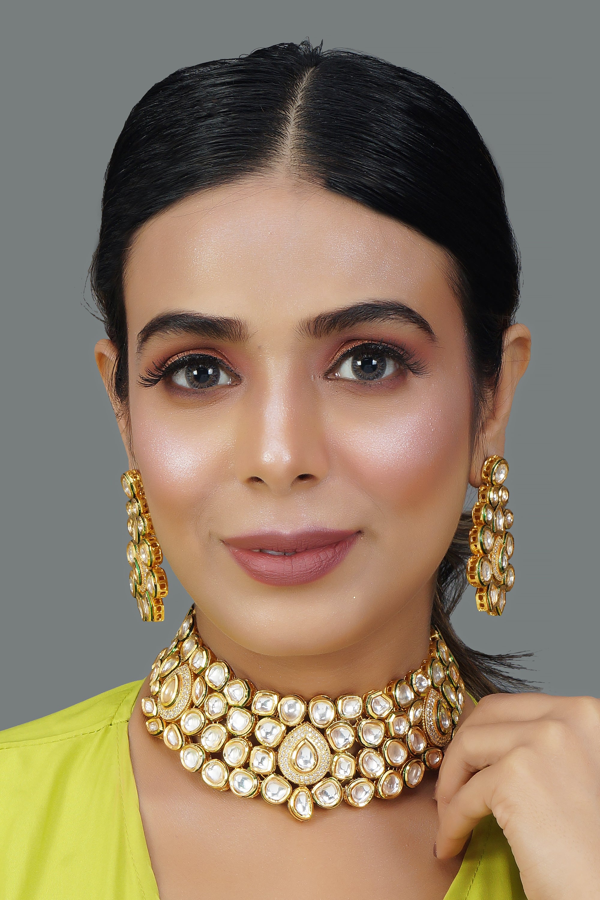 Handcrafted Royal Kundan Necklace set