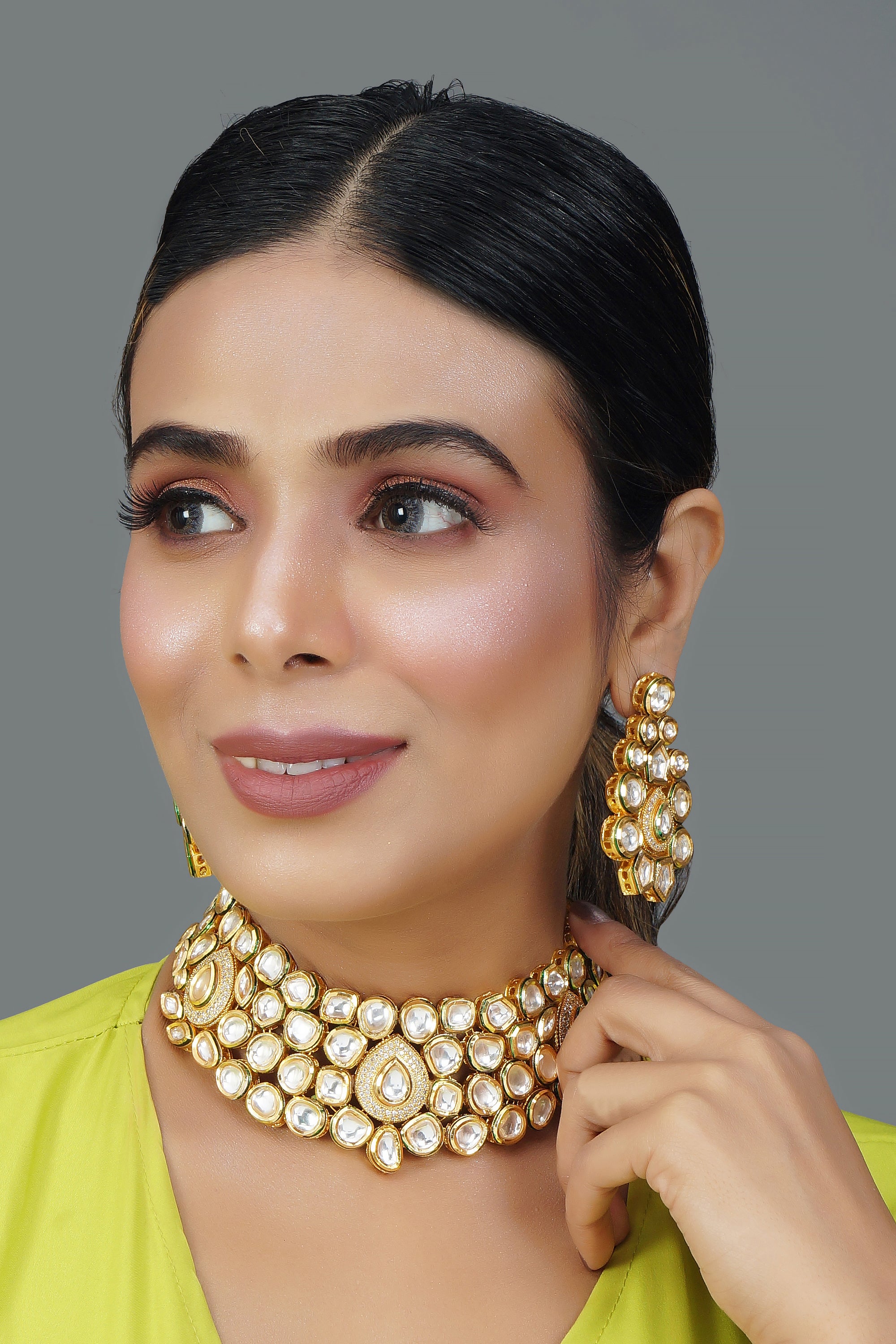 Handcrafted Royal Kundan Necklace set