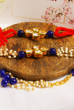 Handmade Kundan rakhi & Lumba set- Set of 2