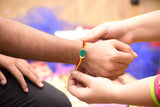 Handcrafted Kundan Meenakari Rakhi