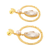 Baroque Pearl Contemporary  Earrings