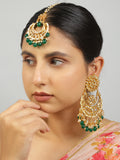 Kundan Chandbali & Maang Tikka set