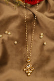 Uncut Kundan Polki Pearl Necklace